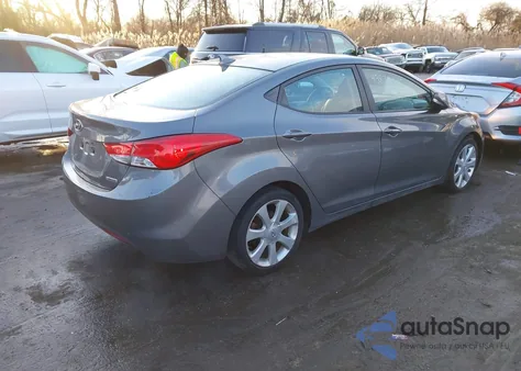 2013 Hyundai Elantra Limited z USA, uszkodzony, nr VIN 5NPDH4AE5DH273617